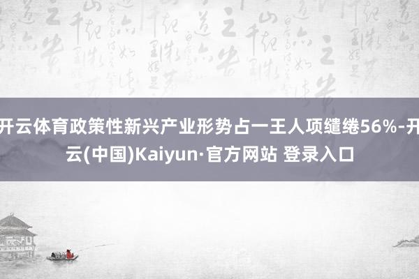 开云体育政策性新兴产业形势占一王人项缱绻56%-开云(中国)Kaiyun·官方网站 登录入口