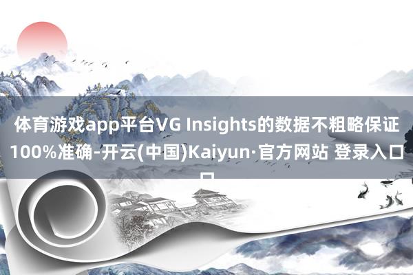 体育游戏app平台VG Insights的数据不粗略保证100%准确-开云(中国)Kaiyun·官方网站 登录入口