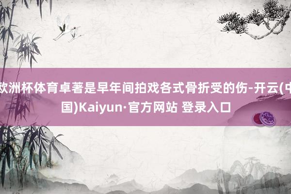 欧洲杯体育卓著是早年间拍戏各式骨折受的伤-开云(中国)Kaiyun·官方网站 登录入口