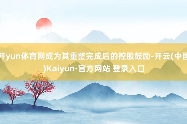 开yun体育网成为其重整完成后的控股鼓励-开云(中国)Kaiyun·官方网站 登录入口