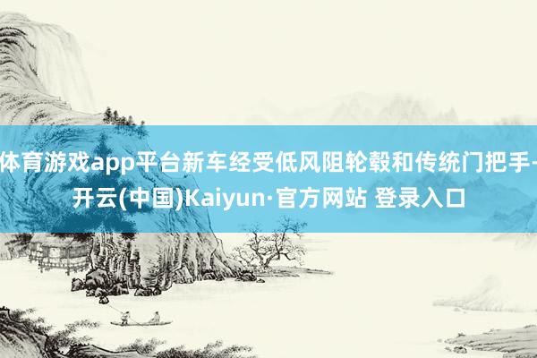 体育游戏app平台新车经受低风阻轮毂和传统门把手-开云(中国)Kaiyun·官方网站 登录入口