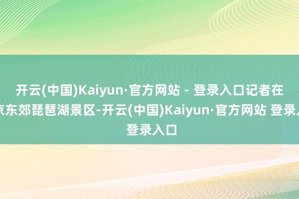 开云(中国)Kaiyun·官方网站 - 登录入口记者在南京东郊琵琶湖景区-开云(中国)Kaiyun·官方网站 登录入口