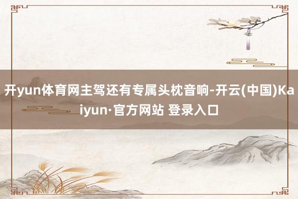 开yun体育网主驾还有专属头枕音响-开云(中国)Kaiyun·官方网站 登录入口